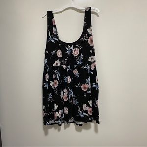 Torrid Plus Floral Baby Doll Open Flow Tank S2